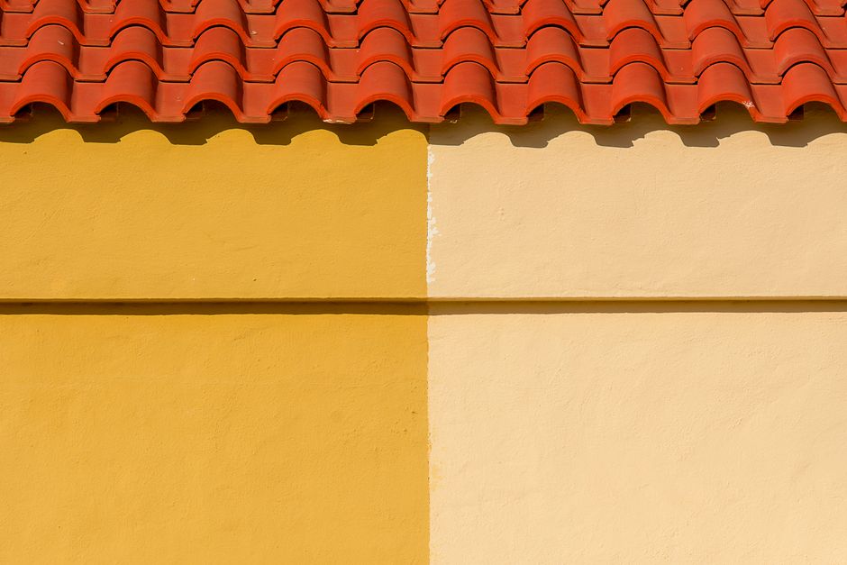 Zachte kleurverloop tussen twee woonkamers. Zachte kleurverloop tussen twee woonkamers.